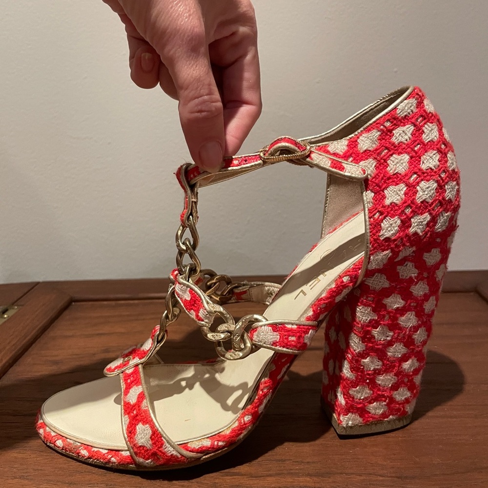 CHANEL Vintage Strappy Heels (sz 40)